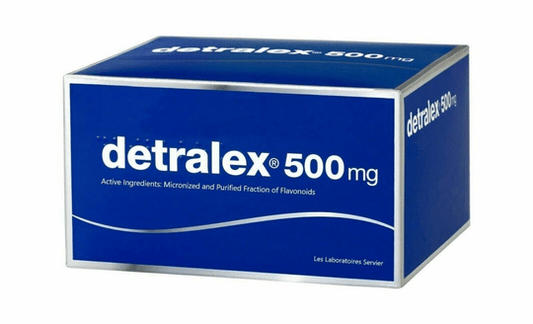 DETRALEX 500mg 120 tabs Varicose Tired Swollen Heavy legs Hemorrhoids - Maple Wellness Supplements