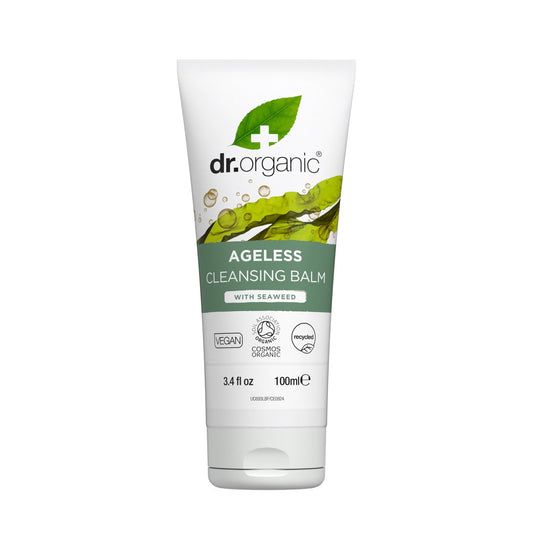 Dr. Organic Ageless Cleansing Balm with Seaweed | Moisturizing, Gentle, Removes Impurities, Certified Organic, Paraben & SLS-Free, Natural, Vegan, 100 ml / 3.4 fl oz - Maple Wellness Supplements