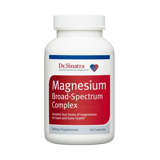 Dr. Sinatra's Magnesium-Broad-Spectrum Complex with Magnesium Glycinate and Citrate for Healthy Blood Pressure Levels and Blood Flow (400 mg) - Maple Wellness Supplements