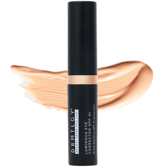 DRMTLGY Luminous Eye Corrector SPF 41 – Medium – Under Eye Color Corrector for Dark Circles – Hydrating Anti-Aging Tinted Eye Cream - Maple Wellness Supplements