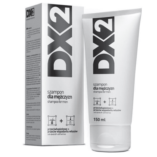 DX2, shampoo for men, against dandruff and hair loss, 150ml - Maple Wellness Supplements