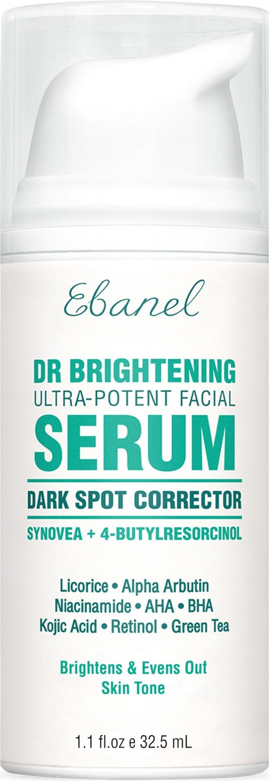 Ebanel Dark Spot Remover for Face & Body, Brightening Serum with Synovea HR, Alpha Arbutin, Niacinamide, Kojic Acid, Dark Spot Corrector for Hyperpigmentation, Discoloration, Melasma and Age Spots - Maple Wellness Supplements