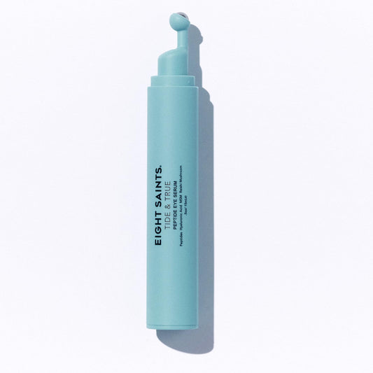 Eight Saints Tide & True Peptide Eye Serum for Puffiness & Wrinkles, Under Eye Roller Ball Treatment for Dark Circles & Fine Lines, with Peptides, Hyaluronic Acid, and Reishi Mushroom, 0.5 fl oz - Maple Wellness Supplements