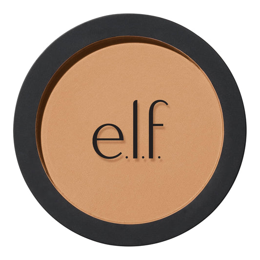 e.l.f. Primer-infused Bronzer, Long-Wear, Matte, Bold, Lightweight, Blends Easily, Contours Cheeks, Forever Sun Kissed, All-Day Wear, 0.35 Oz - Maple Wellness Supplements