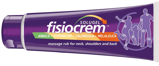 Fisiocrem Solugel Arnica Cream - Arnica Montana & Calendula Cream for Muscle Massage, Muscle Rub for Neck, Shoulders and Back - 250ml - Maple Wellness Supplements