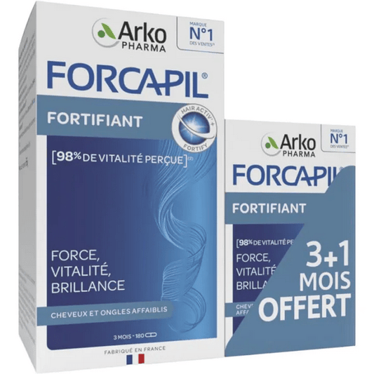 Forcapil Fortifying Weakened Hair and Nails 180+60 capsules - Maple Wellness Supplements