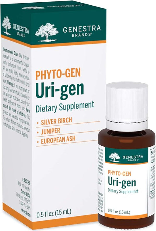 Genestra Brands Uri-gen | Silver Birch, Juniper, and European Ash Herbal Supplement | 0.5 fl. oz. - Maple Wellness Supplements