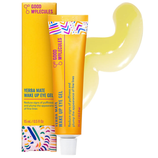 Good Molecules Yerba Mate Wake Up Eye Gel - Hydrating Under Eye Gel Cream with Hyaluronic Acid and Caffeine - Maple Wellness Supplements