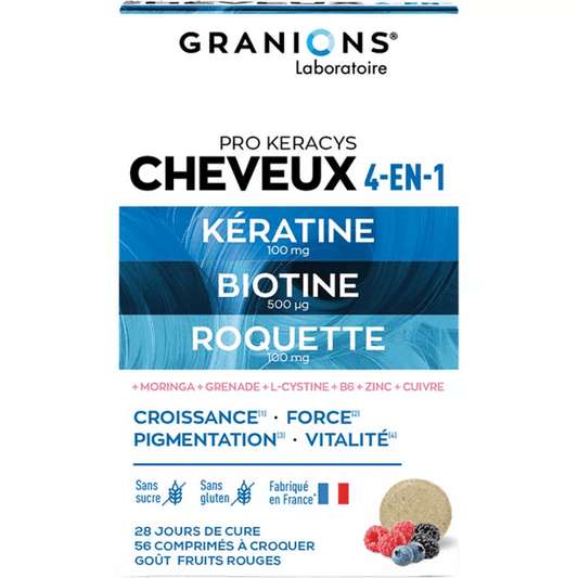 Granions Pro Keracys Hair 4-in-1 56 tablets - Maple Wellness Supplements