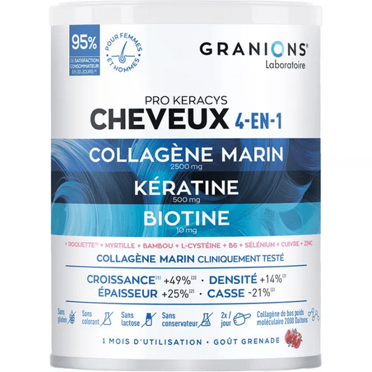 Granions Pro Keracys Hair 4-in-1 Collagen + Keratin + Biotin 300g - Maple Wellness Supplements