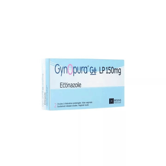 Gynopura Gé LP 150 mg 2x ovules - Local treatment of vulvar and vaginal mycoses - Maple Wellness Supplements