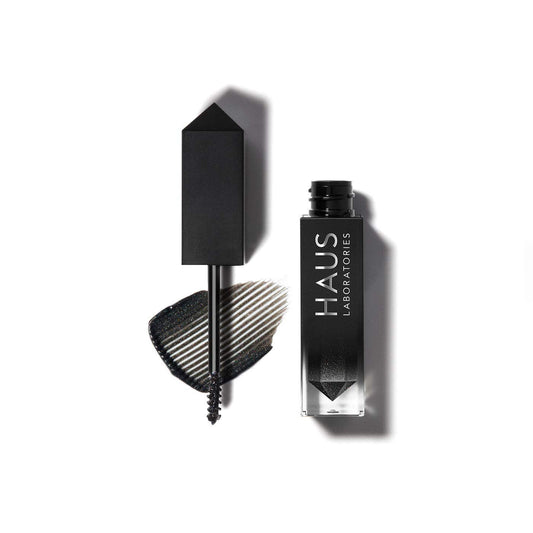 HAUS LABORATORIES By Lady Gaga: RISQUÉ BROW & LASH SPARKLE TOPPER, Brow Gel & Mascara in Black Sparkle, Long Lasting & Buildable Eye Makeup, Vegan & Cruelty-Free, 0.10 Fl. Oz - Maple Wellness Supplements