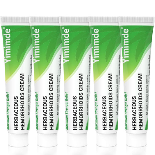 Hemorrhoid Treatment Ointment - Tubesmaximum Strength - Fast Relief from Pain, Itching, Burning, Swelling & Fissures | Natural Aloe & Vitamin E | Travel-Friendly10g x 5 Pieces Tubes - (1.76 Oz) - Maple Wellness Supplements