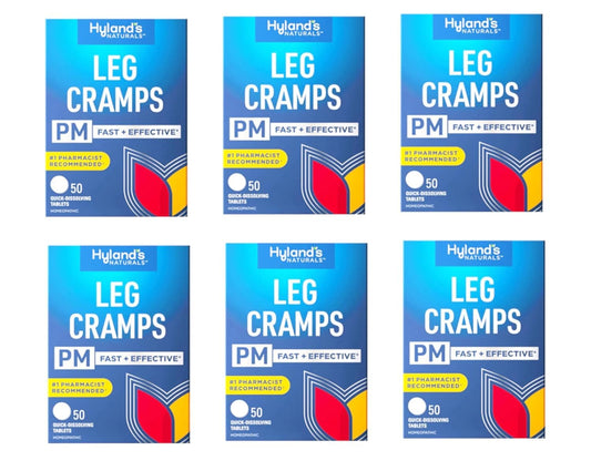 Hyland's Leg Cramps PM With Quinine Tablets 50 ea ( Pack of 6) - Maple Wellness Supplements
