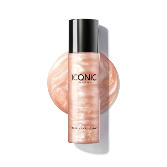ICONIC LONDON Prep-Set-Glow | Hydrating + Setting + Glowing Spray, 3-in-1 Formula for a Dewy, Radiant Finish, Cruelty-Free, Vegan Makeup, 4.22 Fl oz - Maple Wellness Supplements