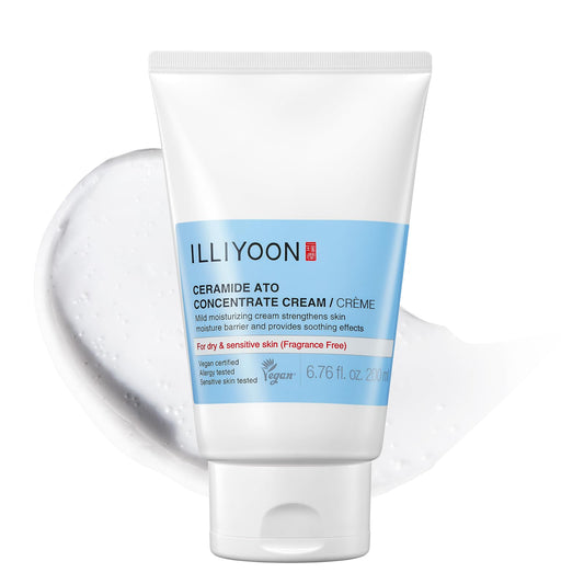 Illiyoon Ceramide Ato Concentrate Cream | Moisturizer for Dry & Sensitive Skin, 100hr Lasting Hydration - Maple Wellness Supplements