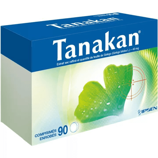 Ipsen: Tanakan Tablets – Ginkgo biloba Extract – Pack of 90 - Maple Wellness Supplements