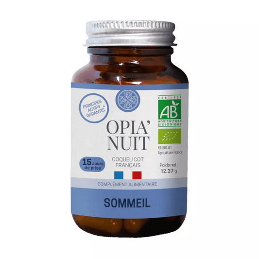 Jardin d'Occitanie Opia'Night in organic capsules Sleep 15 days - Maple Wellness Supplements