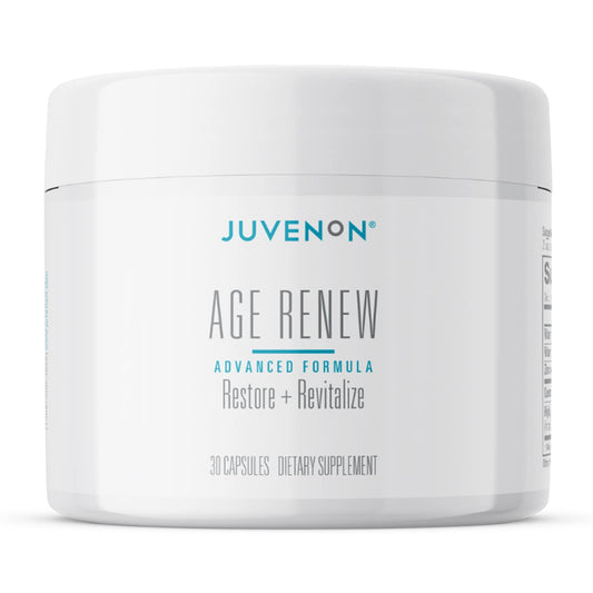 Juvenon AgeRenew Beta Glucan Anti Aging Immunity Support Supplement, Beta Glucan with Zinc Quercetin for Immune Defense Boost - Maple Wellness Supplements
