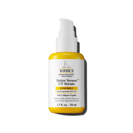 Kiehl's Better Screen UV Serum SPF 50+, Invisible Facial Sunscreen with Collagen Peptide, UV Filters to Shield UVA & UVB - Maple Wellness Supplements