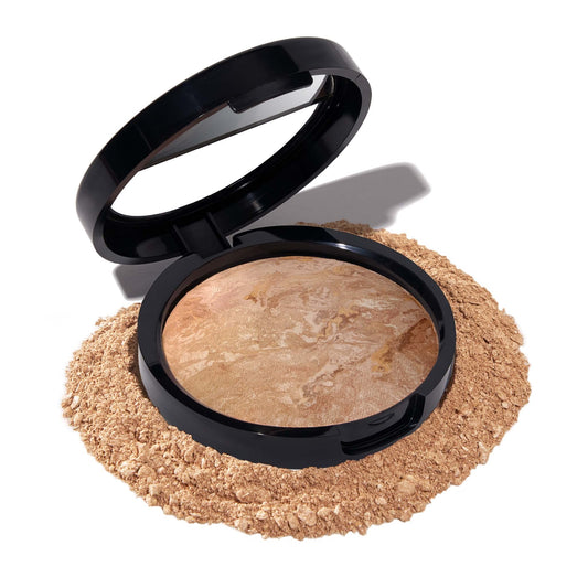 LAURA GELLER NEW YORK Award-Winning Baked Balance-n-Brighten Color Correcting Powder Foundation - Medium - Buildable Light to Medium Coverage - Demi-Matte Natural Finish - Maple Wellness Supplements