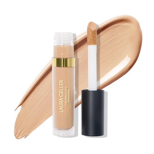 LAURA GELLER NEW YORK The Ideal Fix Concealer - Light - Buildable Medium to Full Coverage Liquid Concealer - Covers Under Eye Dark Circles & Blemishes - Long-Lasting - Maple Wellness Supplements