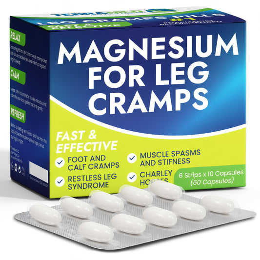 Leg Cramp Relief Pills | Pain Relief for Muscle Spasms, Soreness, & Foot and Calf Cramps | Homeopathic Medicine for Restless Legs Syndrome Relief (30 Pills) - Maple Wellness Supplements