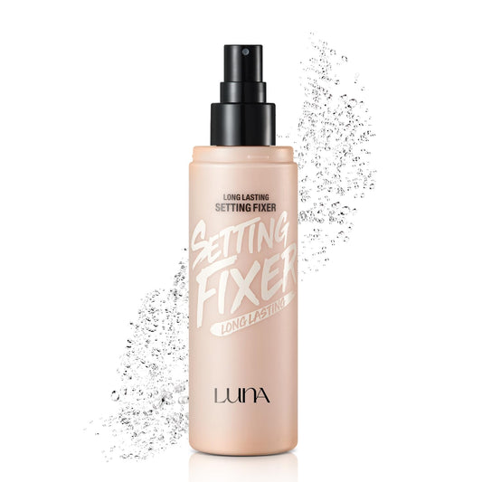 LUNA Long Lasting Setting Fixer Spray 3.3 fl oz, Weightless with Micro-Fine Mist, Natural Finish, Non-Drying Formula for All Skin Types, Korean Makeup - Maple Wellness Supplements