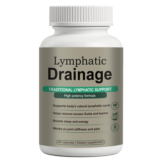 Lymphatic Drainage Capsules – Natural Herbal Blend with Dandelion, Burdock, Kelp & Echinacea – Supports Circulation & Fluid Balance - Maple Wellness Supplements