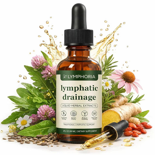 Lymphoria Lymphatic Drainage Wellness Drops, Natural Herbal Blend for Lymphatic System Support, Vegan & Non-GMO, 1 Fl Oz (1) - Maple Wellness Supplements