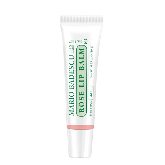 Mario Badescu Moisturizing Rose Lip Balm for Dry Cracked Lips, Infused with Coconut Oil and Shea Butter - Maple Wellness Supplements