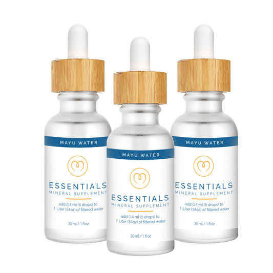 MAYU Trace Mineral Drops - 3 Bottles - 80+ Full-Spectrum Ionic Minerals for Water - Great-Tasting Mineral Supplement for Hydration - Magnesium, Potassium & Zinc - No Additives - 90 Servings - Maple Wellness Supplements