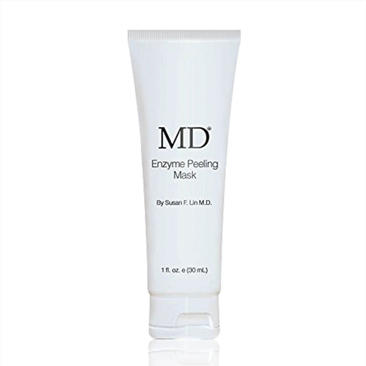 MD Enzyme Peeling Mask for Sensitive Skin - Gentle Exfoliating Gel with Papaya & Pineapple Enzymes - Professional Brightening Peel-Off Mask for Clear Pores and Smooth Texture - 30mL - Maple Wellness Supplements