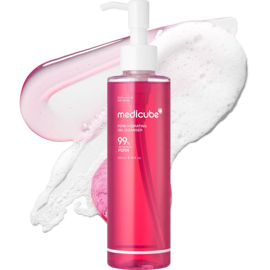 medicube PDRN Jelly to Foam Cleanser | Low pH Hydrating Daily Face Wash for All Skin Types | With PDRN, Collagen & LHA | Gentle Pore Care & Radiant, Balanced-Looking Skin | Korean Skincare | 200ml - Maple Wellness Supplements