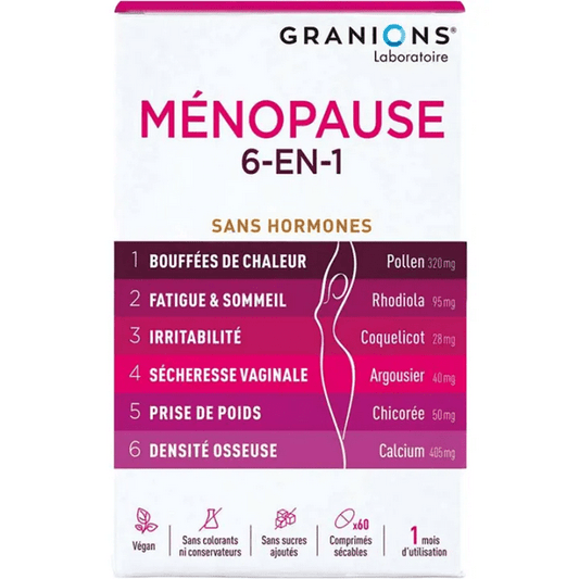 Menopause 6 in 1 Granions 60 Tablets - Maple Wellness Supplements