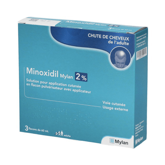 Minoxidil 2% hair loss 3x60ml - VIATRIS - Maple Wellness Supplements