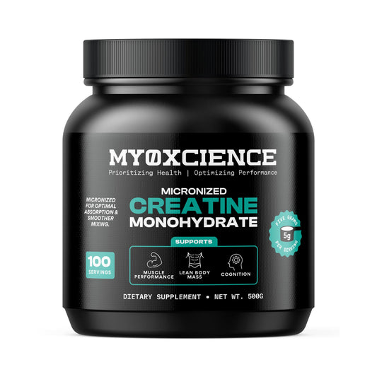MYOXCIENCE Micronized Creatine | Supports Muscle Performance, Lean Body Mass, & Cognition | 100 Servings - Maple Wellness Supplements