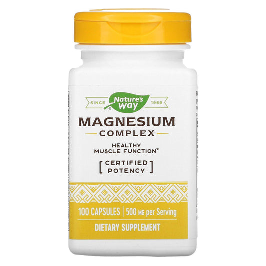 Natures Way Magnesium Complex, 100 ct - Maple Wellness Supplements