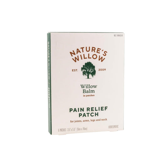 Nature's Willow Relief Patches – Fast-Acting, Plant-Based Topical Solution to Help with Sore Muscles & Joints | 6 Patches per Pack | 1-Pack - Maple Wellness Supplements