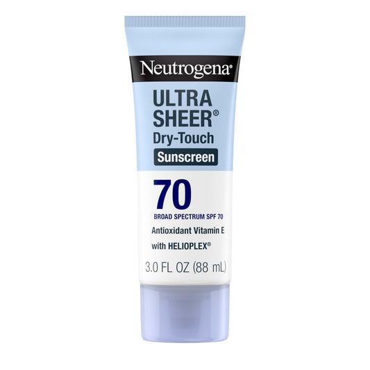 Neutrogena Ultra Sheer Dry-Touch Sunscreen Lotion SPF 70, Broad Spectrum, Water Resistant 80 Min - Maple Wellness Supplements