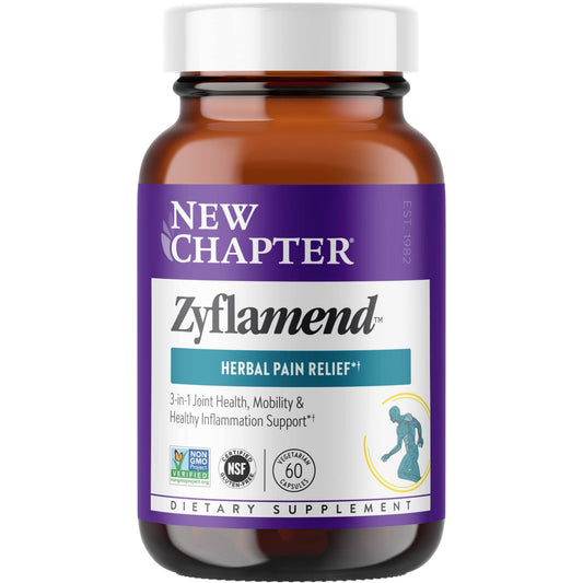 New Chapter Zyflamend™ Joint Supplement & Herbal Pain Relief – 10-in-1 Superfood Blend with Turmeric, Ginger & Green Tea - for Healthy Inflammation Response, Mobility & Flexibility, 60 Capsules - Maple Wellness Supplements