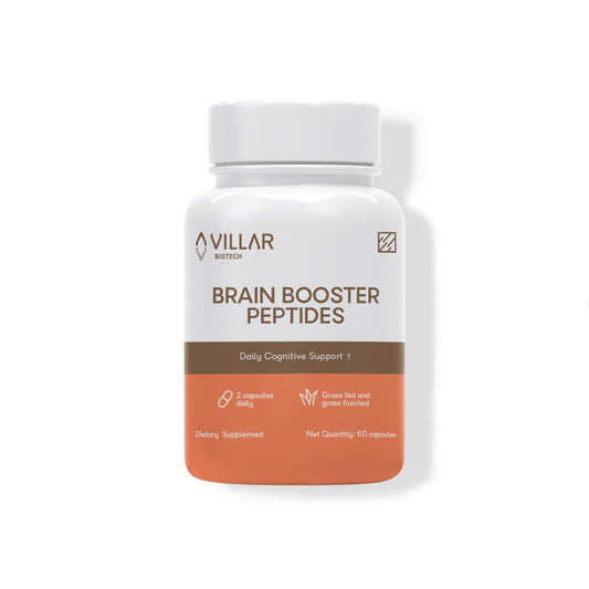 Nootropic Brain Supplement – Grass-Fed Bovine Brain Peptides for Focus, Memory & Mental Clarity – Ancestral Cognitive Support – Argentine Pasture-Raised, Non-GMO – 60 Capsules - Maple Wellness Supplements