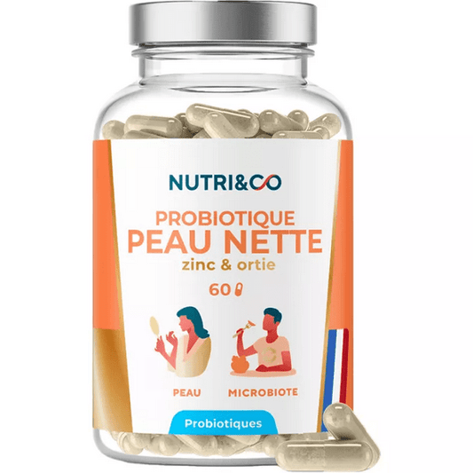 Nutri&Co Probiotique Peau Nette 60 Capsules - Maple Wellness Supplements
